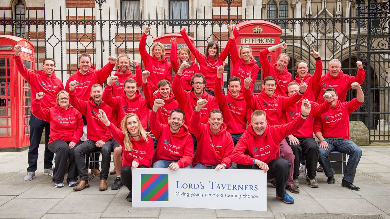 The 2016 Lord's Taverners Virgin London Marathon team.jpg