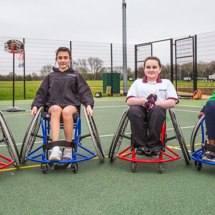 Sports wheelchairs for Riddlesdown Collegiate.JPG