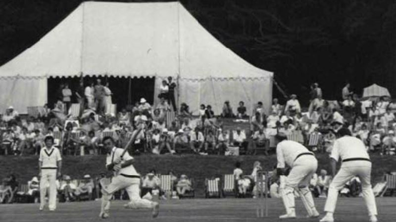 Denis Compton sweeps to leg at Castle Park, Arundel.jpeg