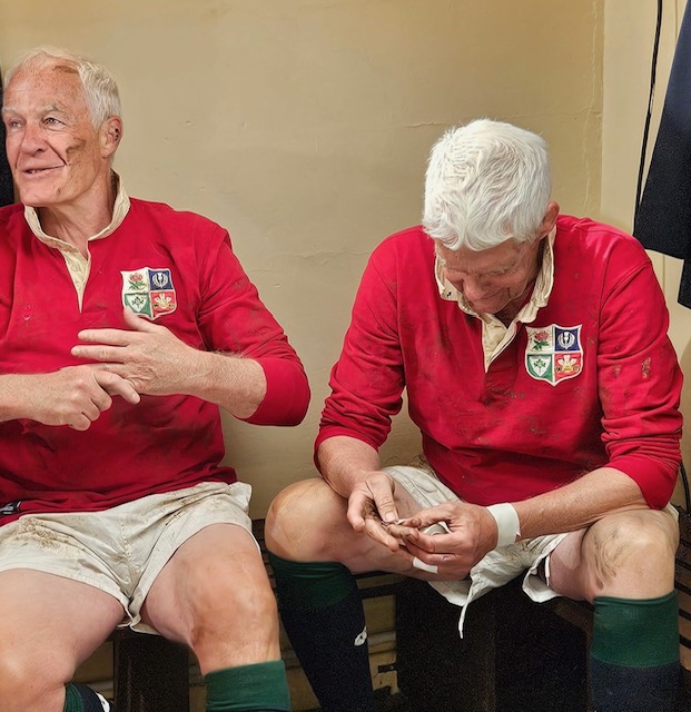 Jim Calder and Finlay Calder OBE