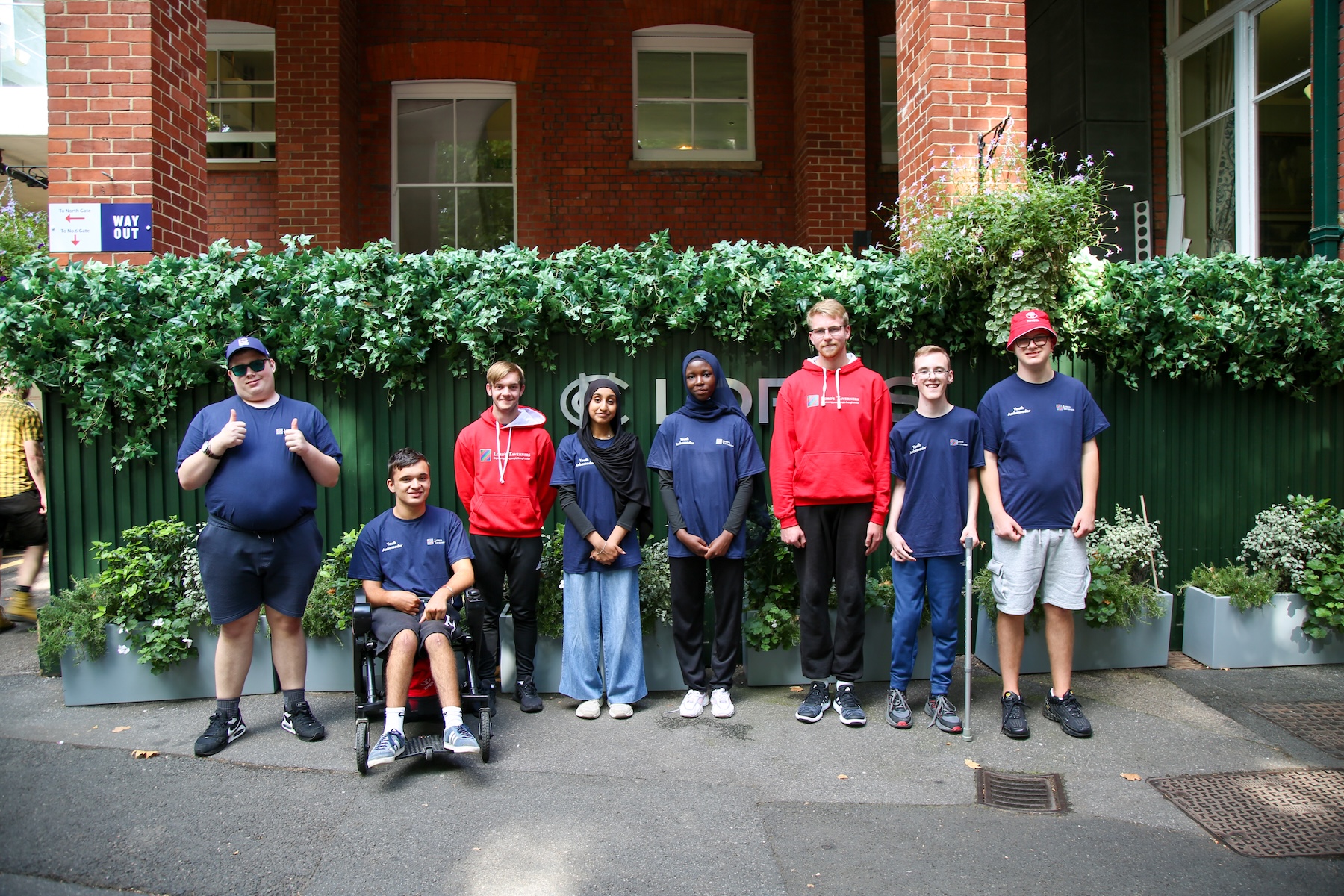 Youth Ambassadors at Lord's for the Festival of Disability Cricket 2026.jpg
